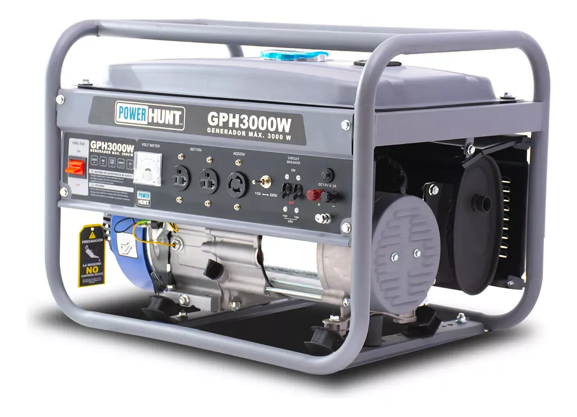Generador Portatil Powerhunt 3000w 110/220v A Gasolina M/4t