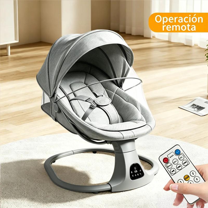 FLYBB Silla mecedora eléctrica para bebé, asiento reclinable regulable, ideal para dormir y calmar al bebé