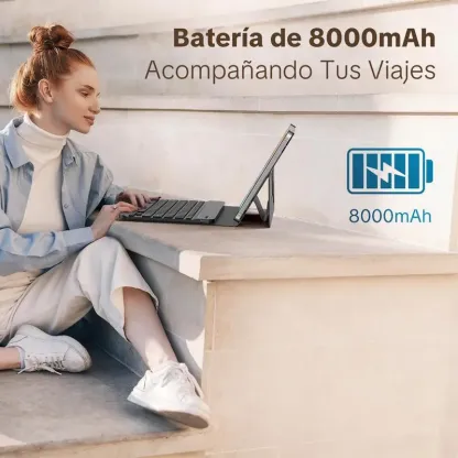 10.1 Inch Tablet | 8 Core Android 15.0 | 8GB RAM 256GB Storage | Dual Cameras | Bluetooth-compatible | Batería 10000mAh | WiFi 5G |