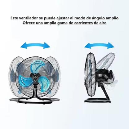 Ventilador de Pie 3 en 1 18\" con Oscilación 180°, 3 Velocidades, Motor Silencioso, Rejilla de Protección, Base Ajustable y Estable para Interior, Ahorrador de Energía, Control Mecánico, Ideal para Casa, Dormitorio y Oficina