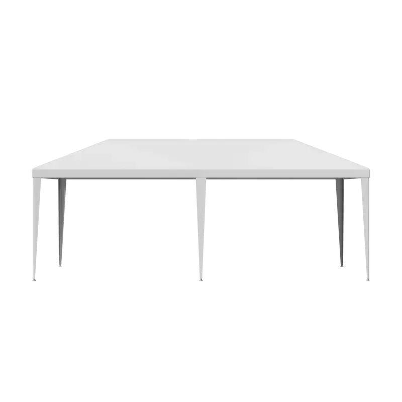 Gran carpa exterior con toldo - Carpa de 10x20 pies, estructura de acero blanco, protección UV para bodas, eventos de catering (tiendas de campaña y accesorios para deportes, acampada y senderismo al aire libre), toldo desmontable.