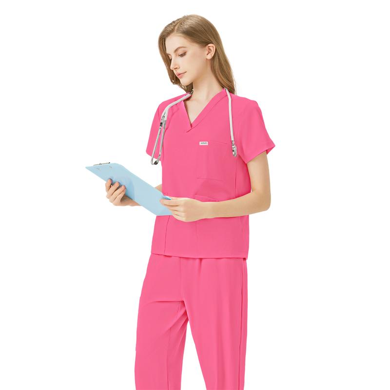 Conjunto de uniforme médico estilo jogger JELRISOFIT (Paquete de 3 piezas)