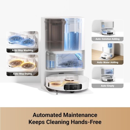 DREAME L10s Ultra Gen 2 Robot Aspirador y Fregona, succión de 10,000 Pa, tecnología MopExtend, estación base todo en uno, autovaciado de 75 días, fregona con autolavado y secado, prevención