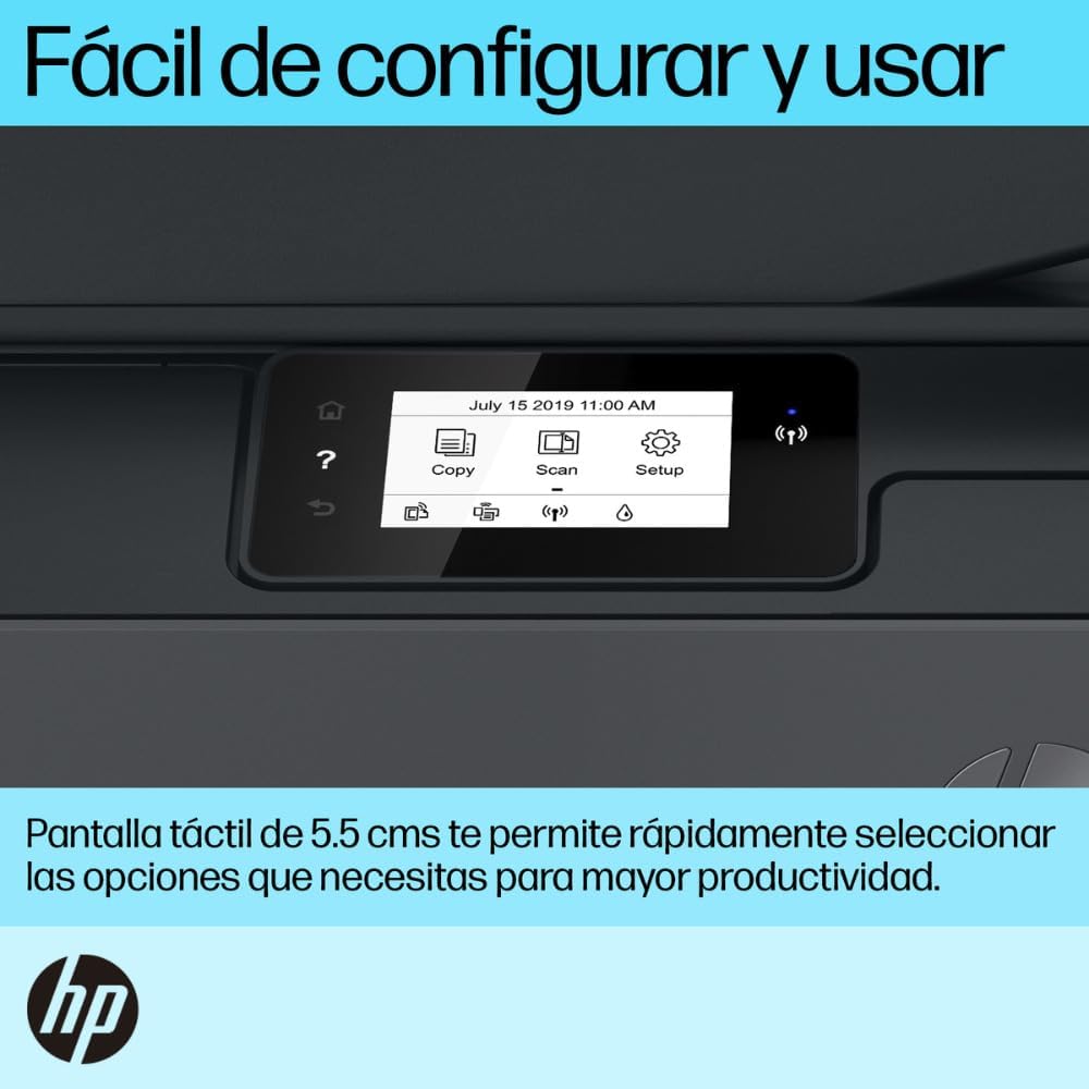 HP Impresora Multifuncional HP Smart Tank 530, Tinta Continua, Color, Wi-Fi, Dúplex (Doble Cara) Manual, ADF Alimentador Automático (4SB24A)