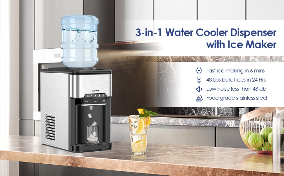 water cooler with ice maker