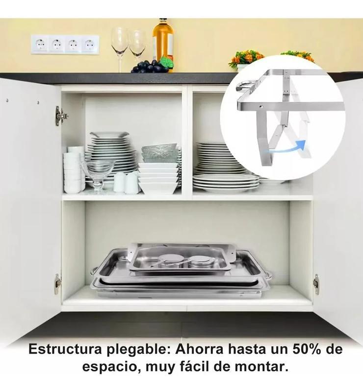 Bufetera 3 Espacios De Acero Inoxidable Para Chef Comedor 9l