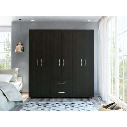 Closet Armable Bariloche Wengue Armario Recámara Excelsior Excelsior Moderno