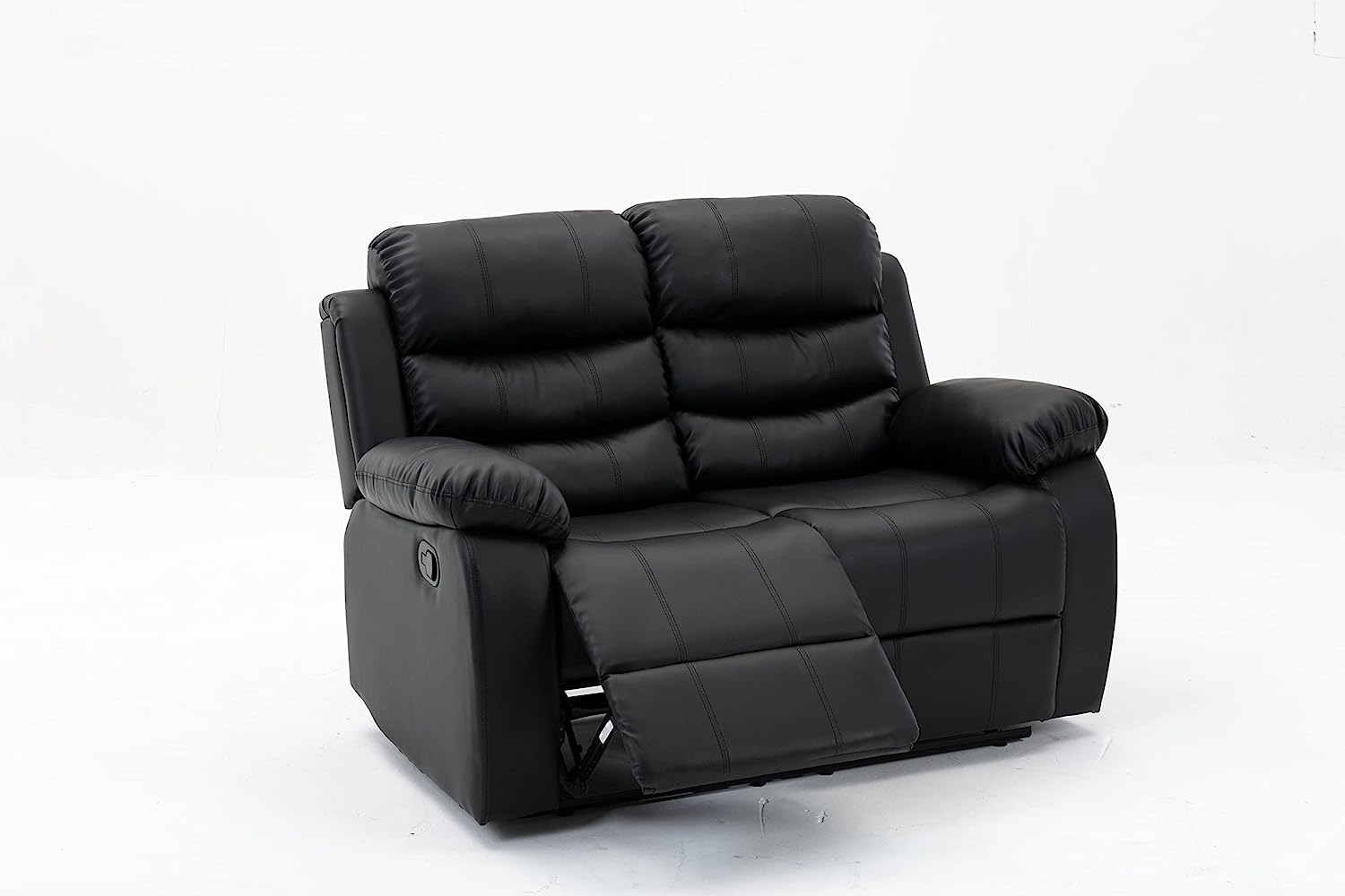 Sillón Midtown Concept Lounge Lounge de 2 secciones tapizado en piel sintética - Marrón - 95 CM X 104 CM X 150 CM