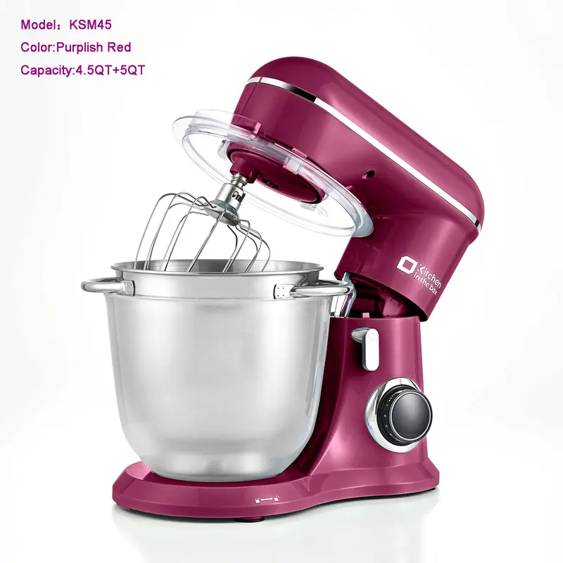 Batidora de pie, batidora eléctrica de cocina de 10 velocidades con cabezal inclinable y tazón de acero inoxidable; batidora para masas y repostería (pan, pasteles y galletas); regalo para la cocina.