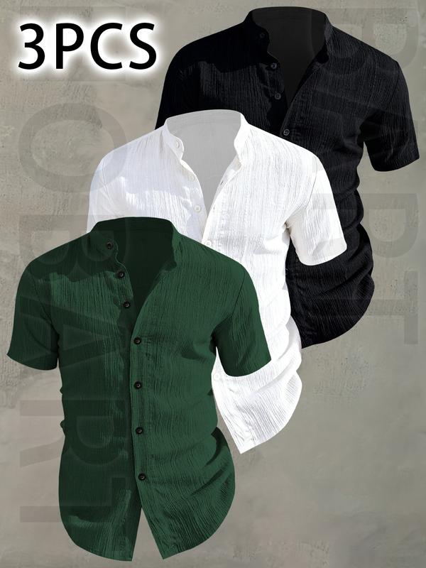 Paquete de 3 Camisas de Manga Corta para Hombre