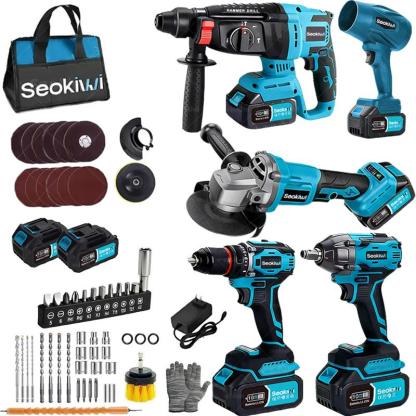 Kit de herramientas eléctricas- Taladro atornillador y llave de impacto , hogar y reparaciones, incluye estuche,almacen local