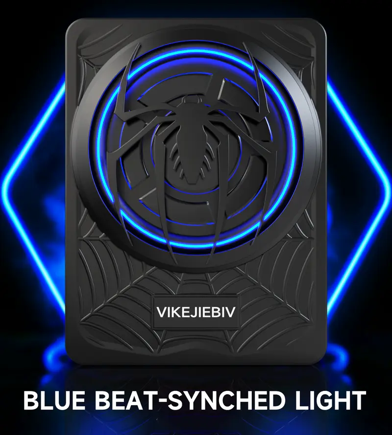 Subwoofer VIKEJIEBIV de 1200 W, paquete de subwoofer y amplificador delgado para debajo del asiento del coche con luz ambiental