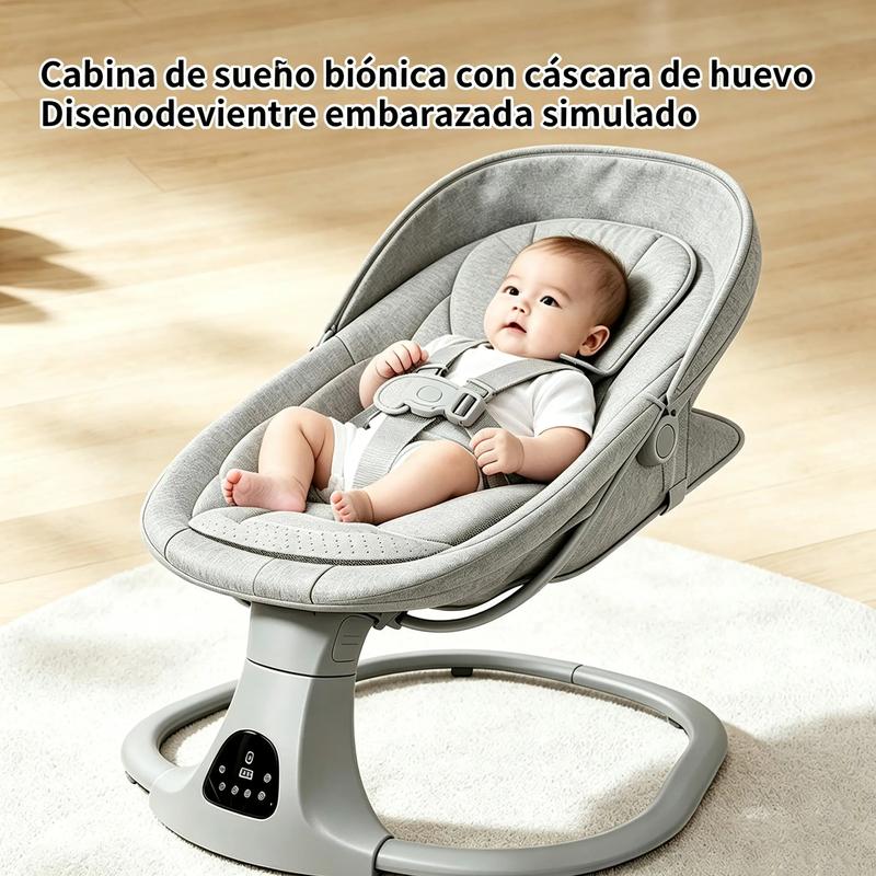 FLYBB Silla mecedora eléctrica para bebé, asiento reclinable regulable, ideal para dormir y calmar al bebé