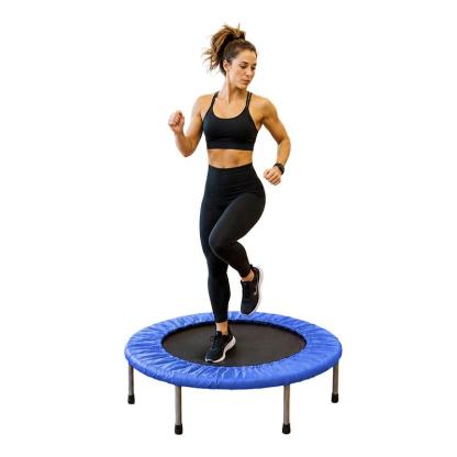 Trampolín para ejercicio compacto y ligero en casa con 24 resortes, diámetro 93 cm, brincolín fitness para adultos ideal para gimnasio y hogar.