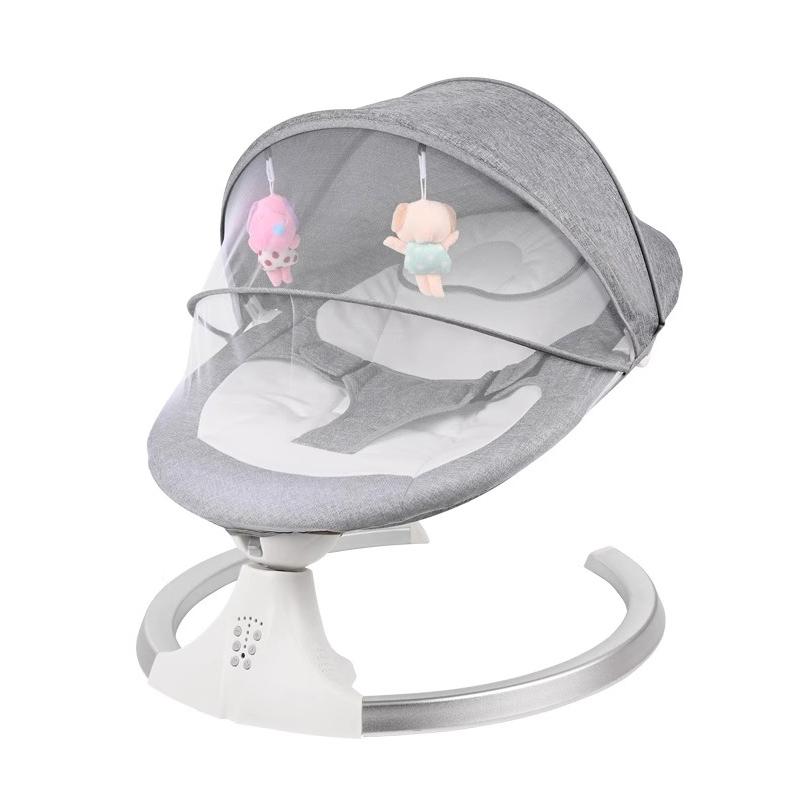 FLYBB Silla mecedora eléctrica para bebé, asiento reclinable regulable, ideal para dormir y calmar al bebé