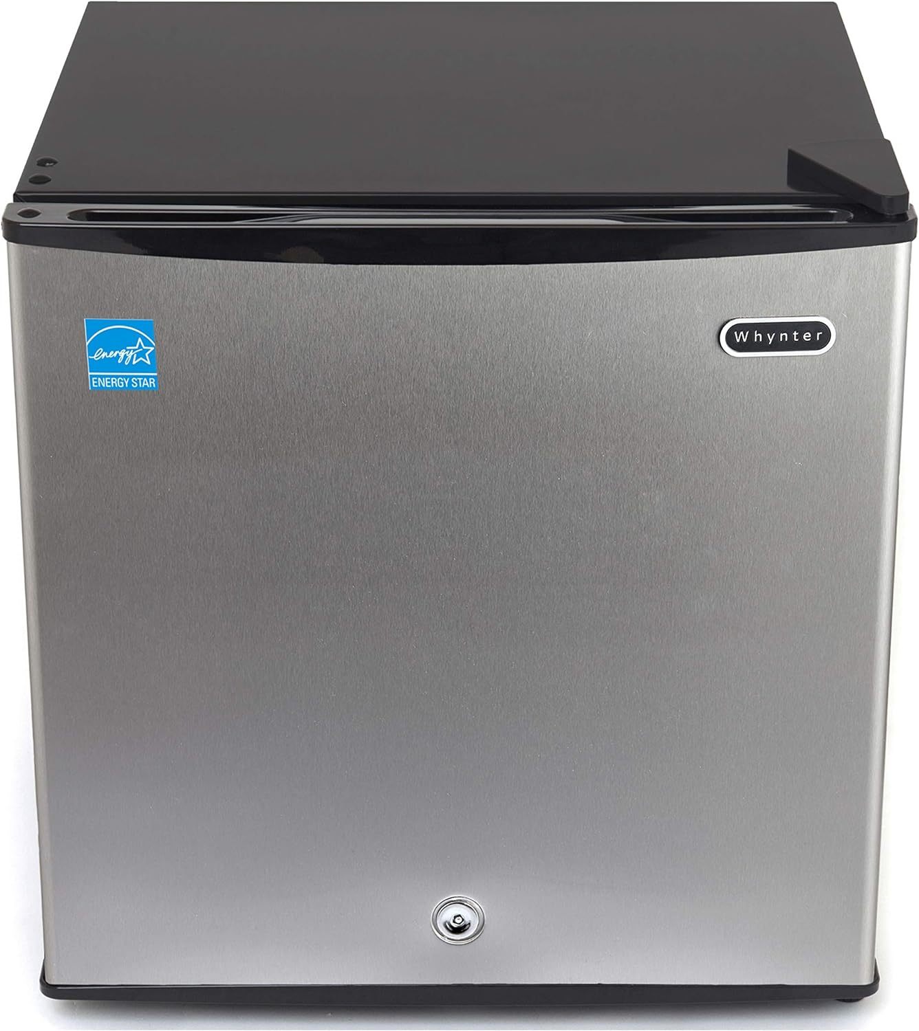 Whynter CUF-110B Energy Star Congelador vertical de 1.1 pies cúbicos con cerradura, negro