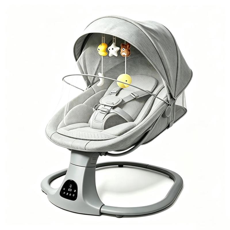 FLYBB Silla mecedora eléctrica para bebé, asiento reclinable regulable, ideal para dormir y calmar al bebé