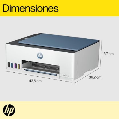 HP Impresora Multifuncional Smart Tank 580, Tinta Continua, Color, Wi-Fi, Dúplex (Doble Cara) Manual, Impresión Desde Smart App, 2 años de Garantía (1F3Y2A)