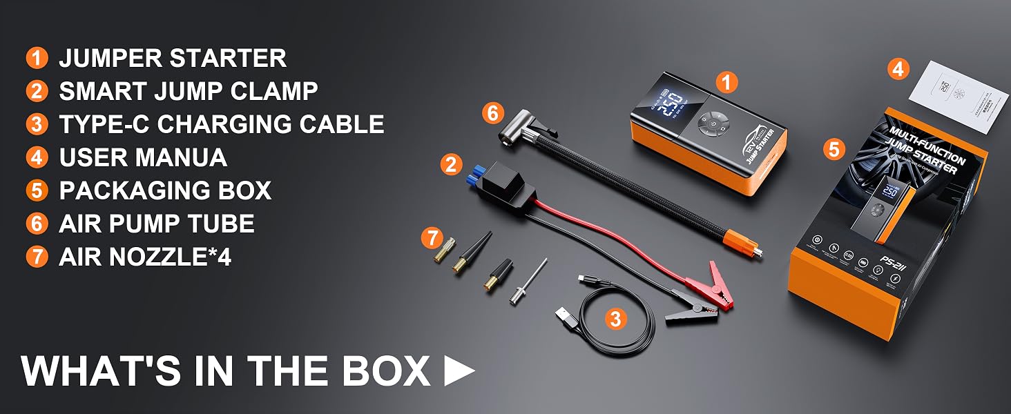 Portable Car Battery Jump Starter
