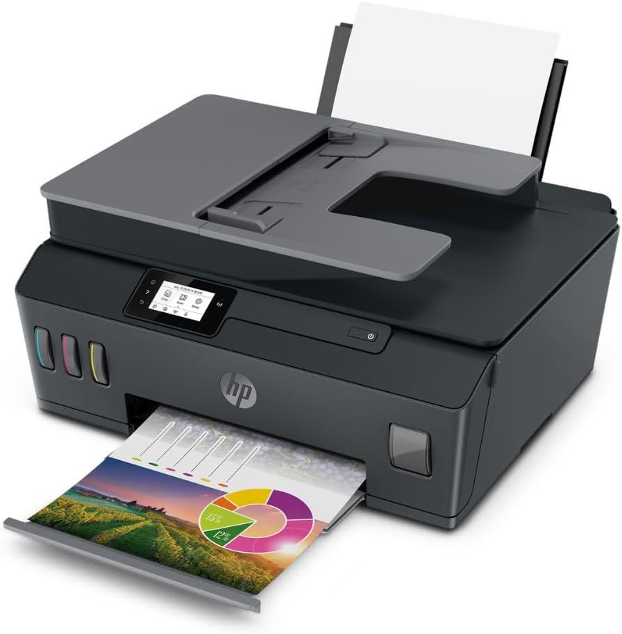 HP Impresora Multifuncional HP Smart Tank 530, Tinta Continua, Color, Wi-Fi, Dúplex (Doble Cara) Manual, ADF Alimentador Automático (4SB24A)