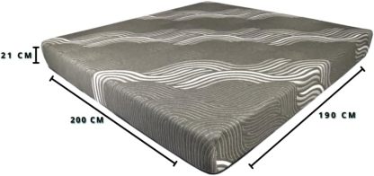 COLCHONES MONAL CONFORT, Colchón de 21 cm de Grueso | Memory Foam | Colchon en Caja | Semi Firme | Descanso repardor |colchón Modelo Slim Gray (Individual)