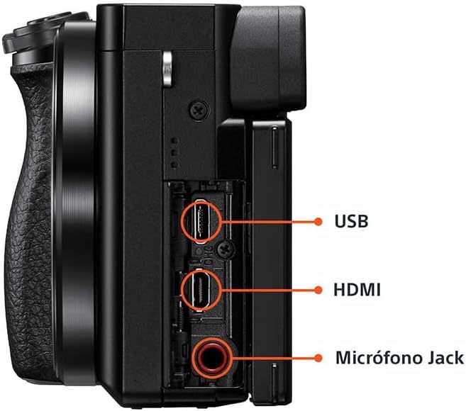 Sony Cámara Alpha 6400 APS-C con Nuevo Lente Zoom 16-50mm Versión 2 con autoenfoque más rápido, Ligero y silencioso