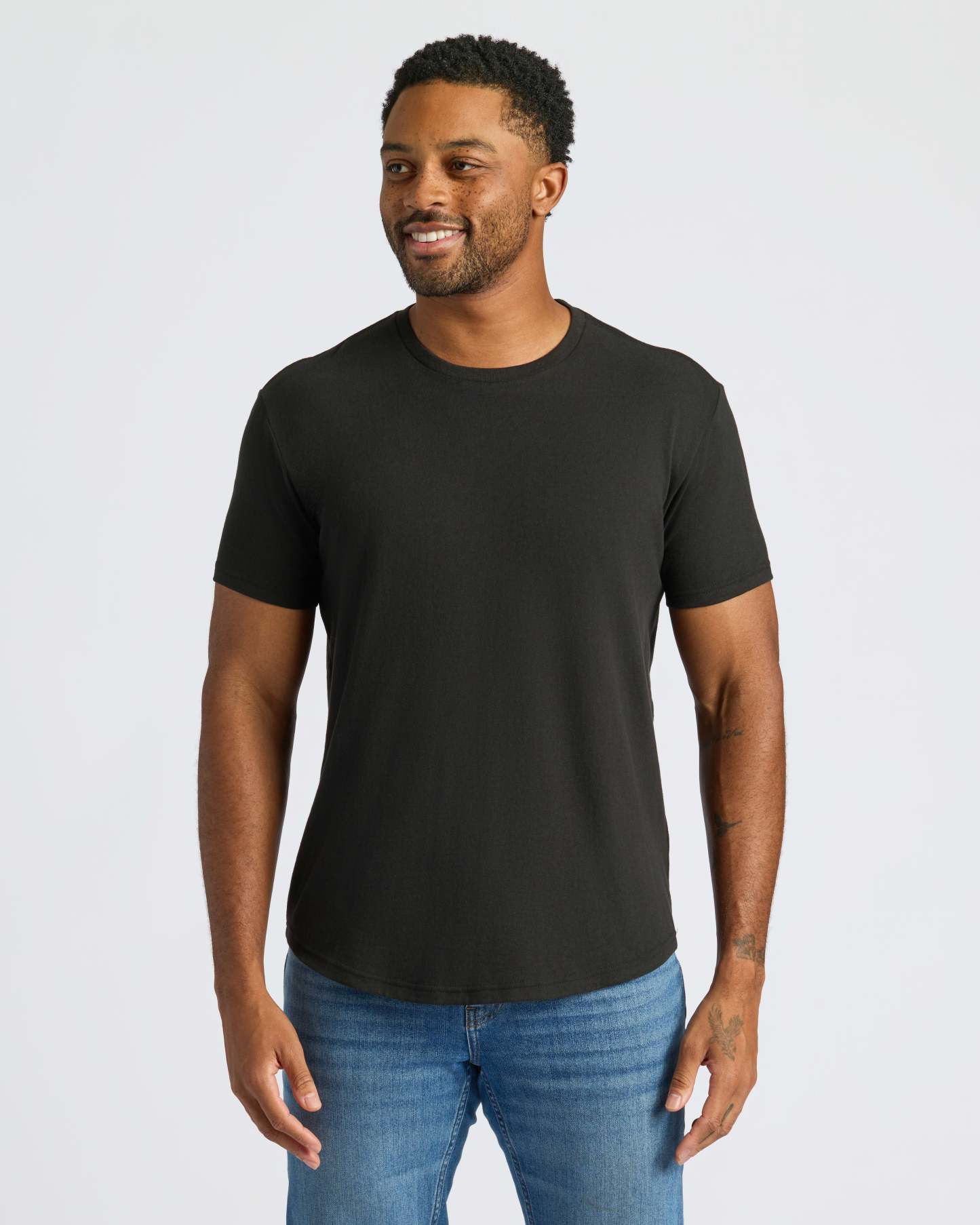 Classic Curved Hem Crew Neck 3-Pack