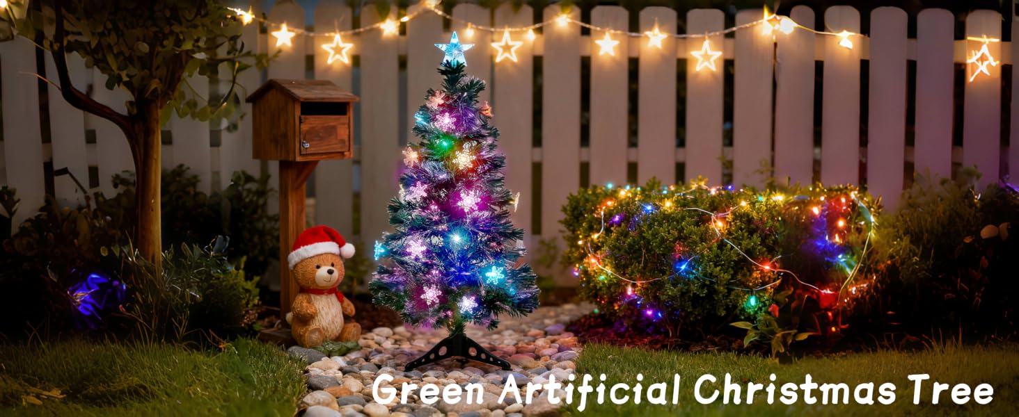 Pre-Lit Green Artificial Christmas Tree