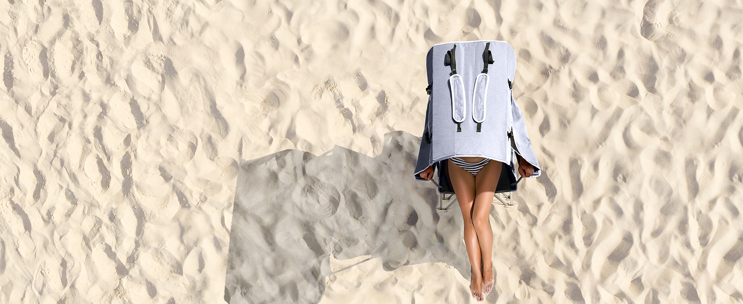 silla de camping con dosel
