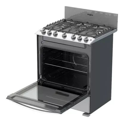 Estufa Al Piso Gas Lp Whirlpool 30 Gris Wfr3400d