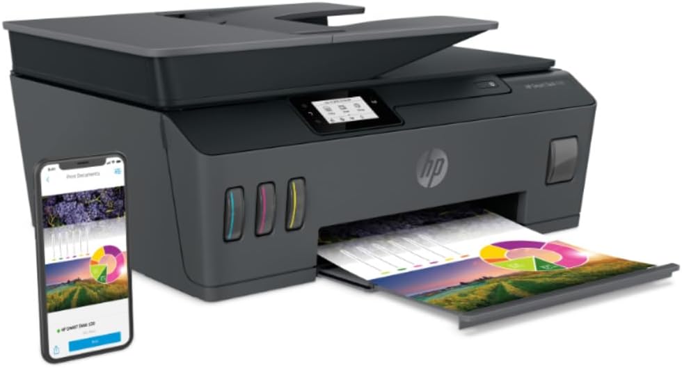 HP Impresora Multifuncional HP Smart Tank 530, Tinta Continua, Color, Wi-Fi, Dúplex (Doble Cara) Manual, ADF Alimentador Automático (4SB24A)