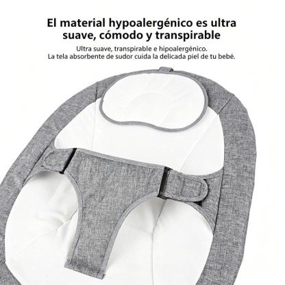 FLYBB Cuna mecedora eléctrica para bebé ajustable con mosquitero, ideal de 6 meses a 3 años