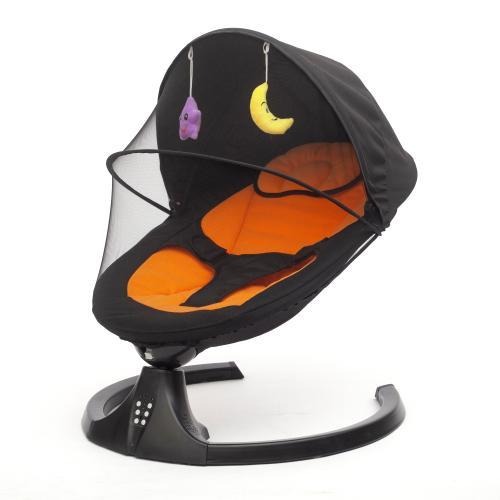 FLYBB Cuna mecedora eléctrica para bebé ajustable con mosquitero, ideal de 6 meses a 3 años