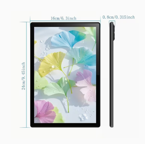Tableta empresarial 2026, dispositivo 2 en 1, pantalla HD de 10.1 pulgadas, Android 15, 8 GB (4+4) de RAM, 128 GB de almacenamiento, compatible con conectividad de teclado y ratón (incluidos), Wi-Fi de doble banda, batería de 6000 MAh, ligera y portátil, 