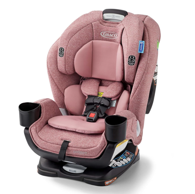 Asiento de coche convertible Graco Extend2Fit 3 en 1 para bebé, orientación hacia atrás y hacia adelante, panel de extensión ajustable para espacio extra para las piernas, Ashten