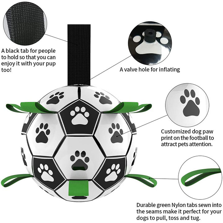 Outdoor & Indoor Football Interactive Dog Toy