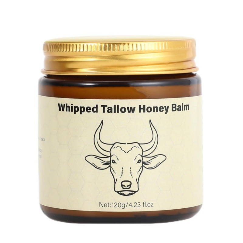 Lopeie Whipped Grass-Fed Beef Tallow Honey Balm - 4 Oz,Moisturizing Soft, Smooth Skin - Handmade Moisturizer - Lavender,Hydrating, Comfort,, Luminous Firming, Body Care, Hydrating Dry Skin