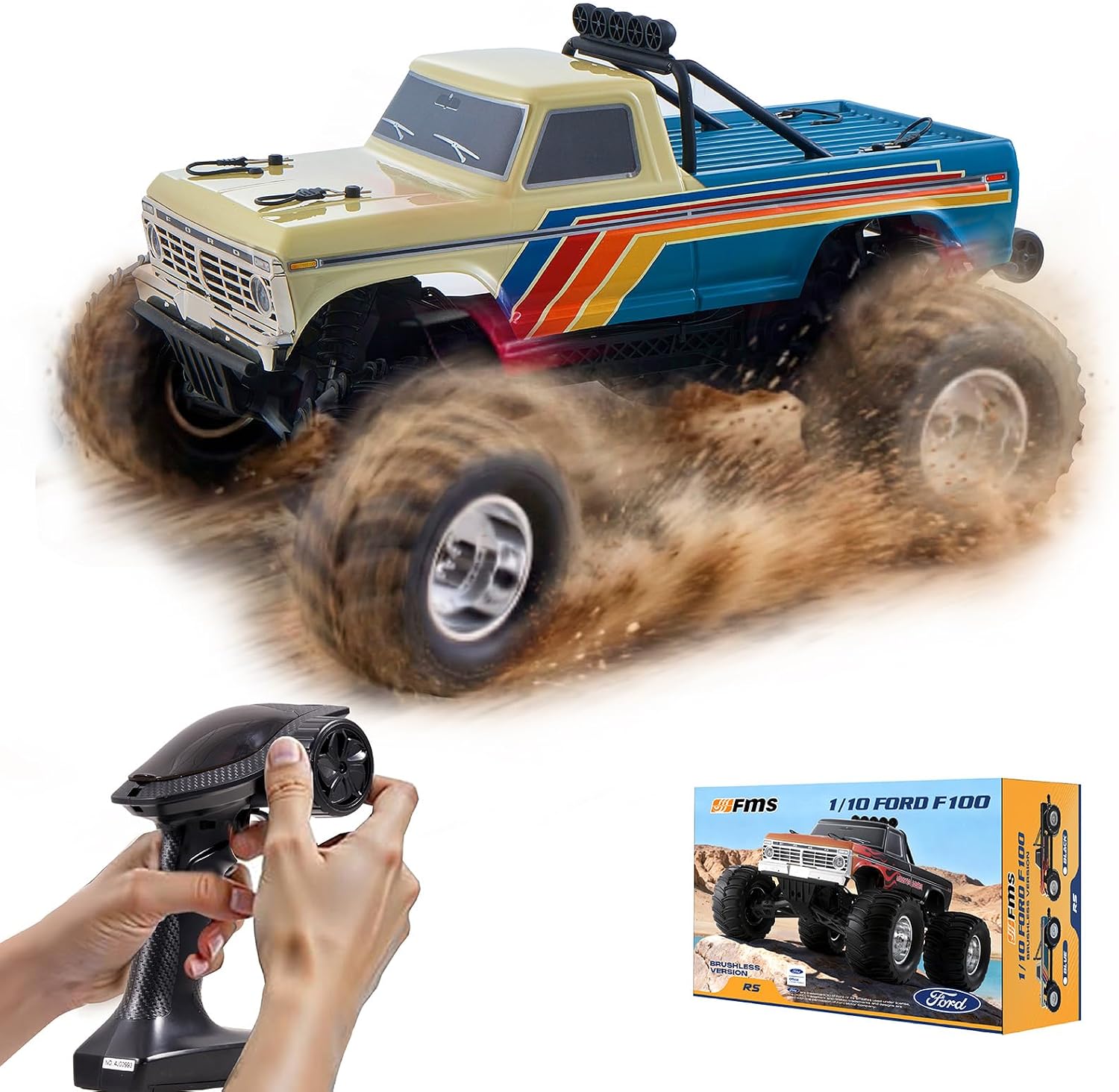 🔋🚗4WD High-Speed Remote Control Off-Road Car