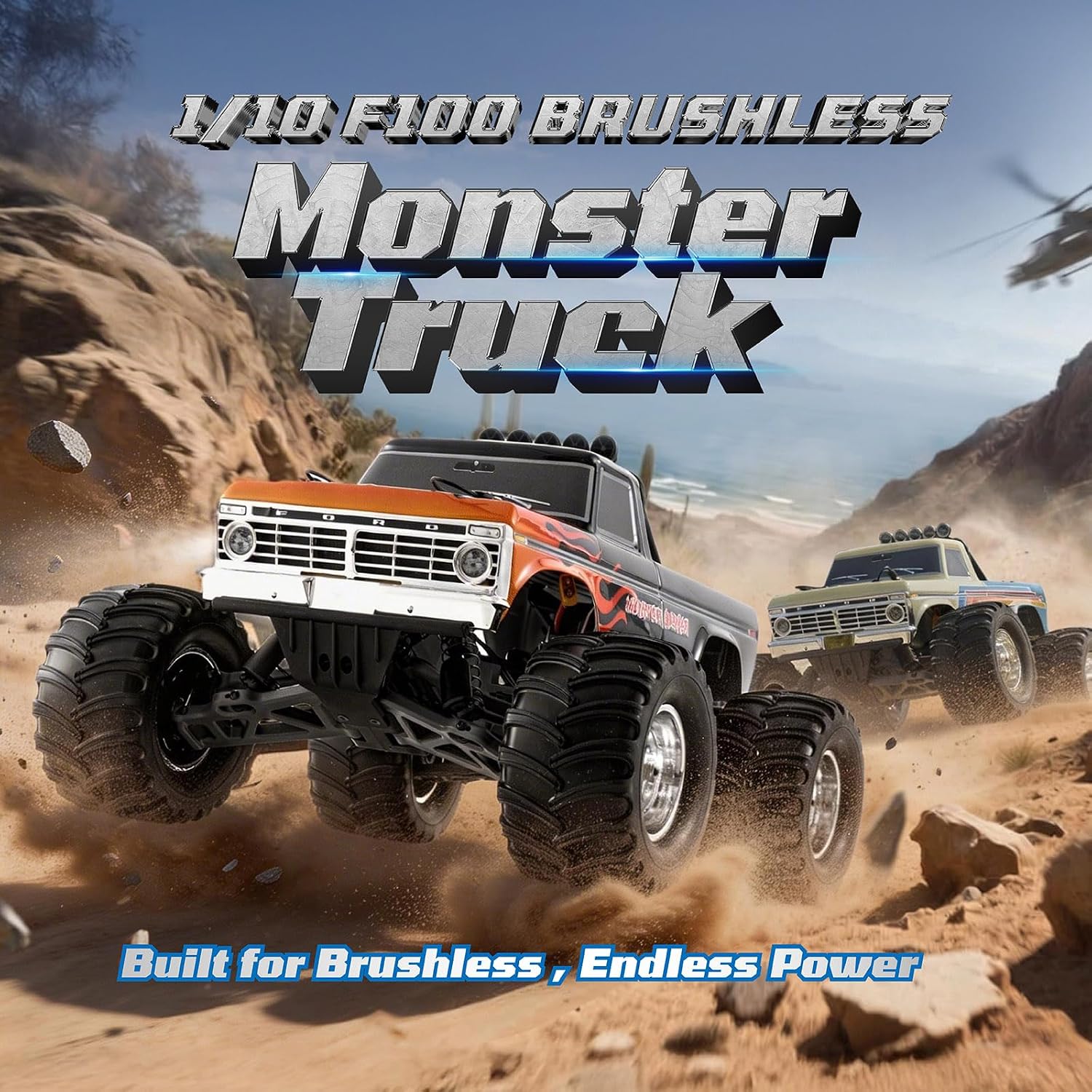 🔋🚗4WD High-Speed Remote Control Off-Road Car