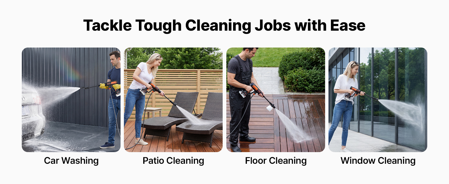 cordless pressure washer battery powered