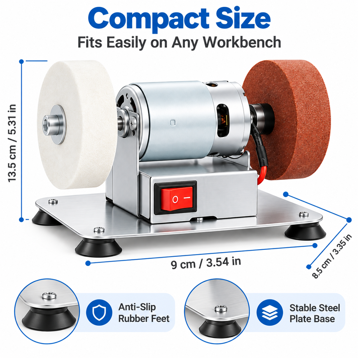 💥Benchtop electric sharpener High Power Lawn Blade Sharpener🌿