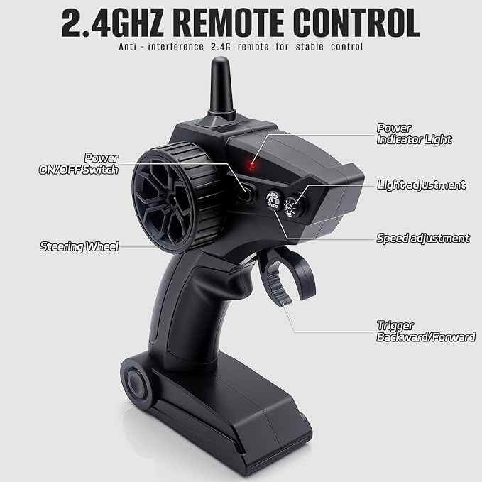 #🔋🚗4WD High-Speed Remote Control Off-Road Car