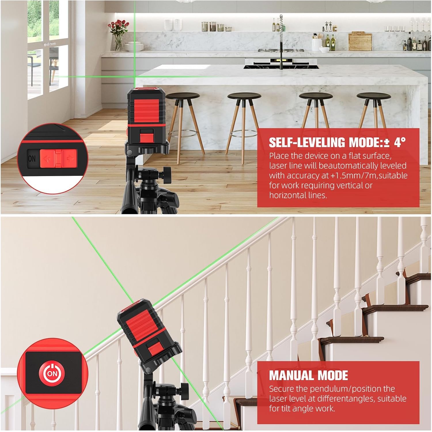 #🚨 Last Call! Get Your 70% OFF Before It’s Too Late! ⏰📐Laser Level Kit📏