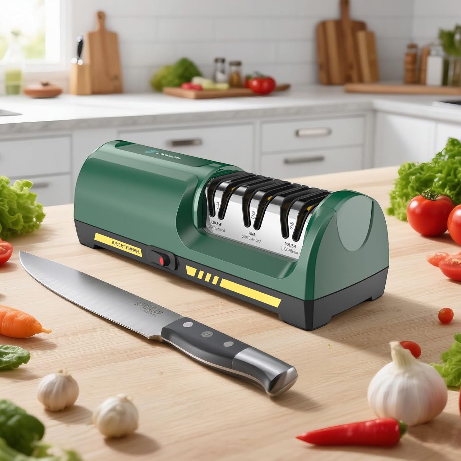 #🌿Benchtop Blade Grinder⚡Powerful Electric Sharpener for Lawn Mower Blades🔧