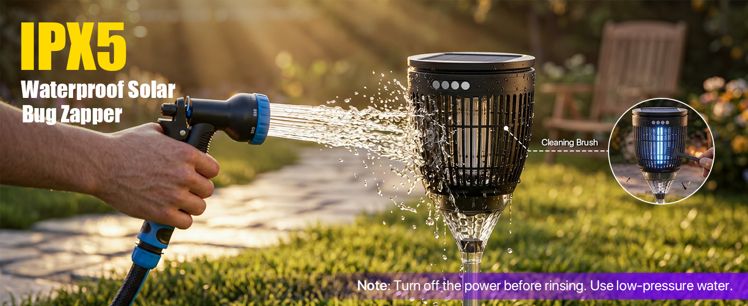 Waterproof Solar Bug Zapper