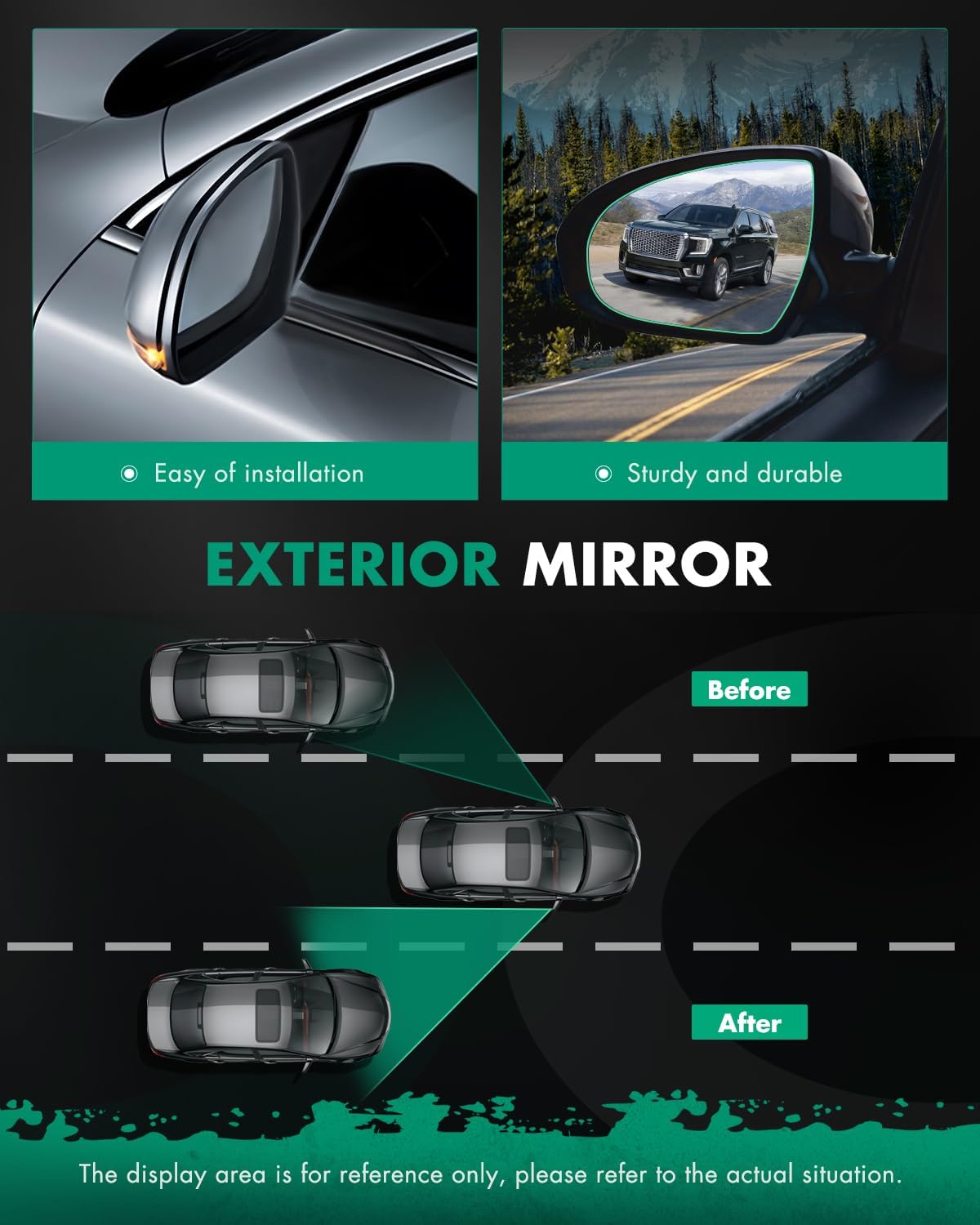 #Towing Mirrors, Left & Right Pair Set 