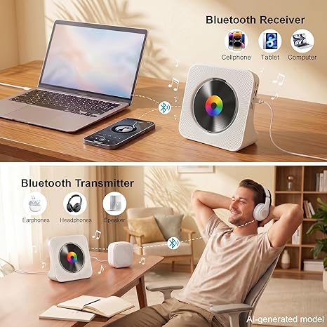 #📀Portable CD Player Boombox