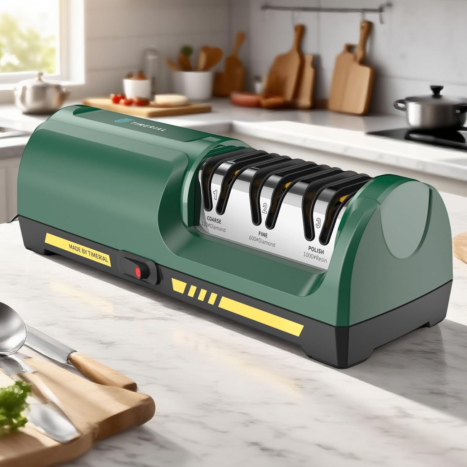 #🌿Benchtop Blade Grinder⚡Powerful Electric Sharpener for Lawn Mower Blades🔧