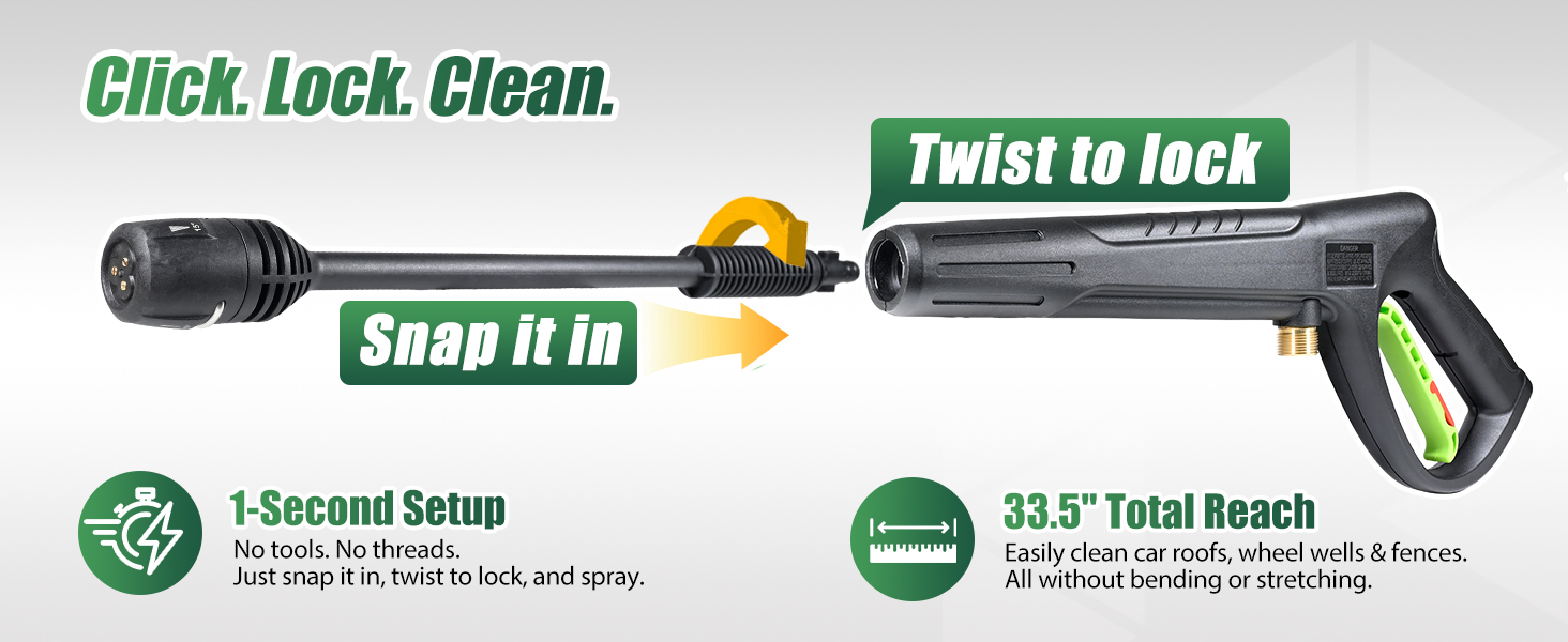 pressure washer gun wand