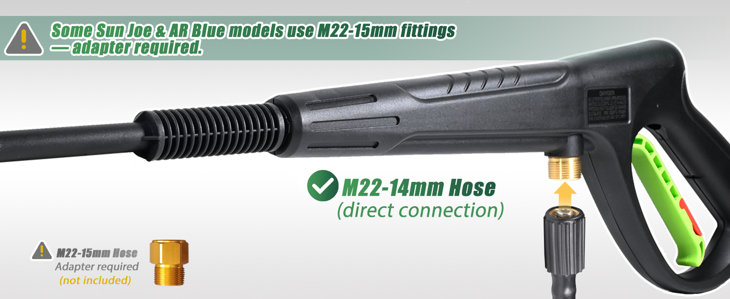 m22-14mm pressure washer gun